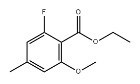 Ethyl 2-fluoro-6-methoxy-4-methylbenzoate 구조식 이미지