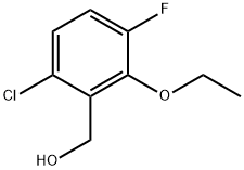 (6-Chloro-2-ethoxy-3-fluorophenyl)methanol Structure