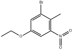 1-Bromo-5-ethoxy-2-methyl-3-nitrobenzene Structure