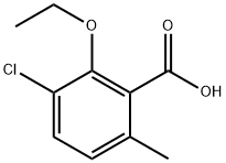 3-chloro-2-ethoxy-6-methylbenzoic acid Structure