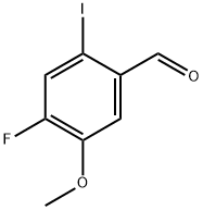 4-Fluoro-2-iodo-5-methoxybenzaldehyde Structure