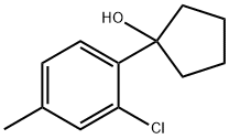 1-(2-chloro-4-methylphenyl)cyclopentanol 구조식 이미지