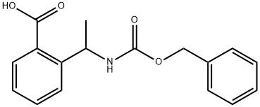 2-(1-Benzyloxycarbonylamino-ethyl)-benzoic acid Structure