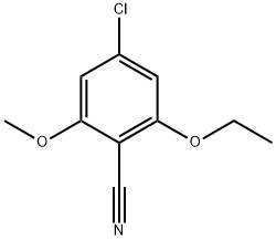 4-Chloro-2-ethoxy-6-methoxybenzonitrile Structure
