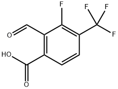 3-fluoro-2-formyl-4-(trifluoromethyl)benzoic acid Structure