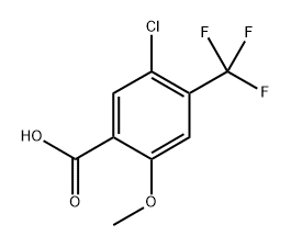 5-chloro-2-methoxy-4-(trifluoromethyl)benzoic acid Structure