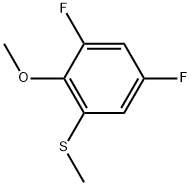 1,5-Difluoro-2-methoxy-3-(methylthio)benzene Structure