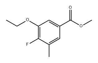 Methyl 3-ethoxy-4-fluoro-5-methylbenzoate Structure