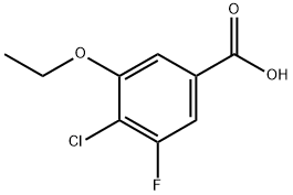 4-chloro-3-ethoxy-5-fluorobenzoic acid Structure