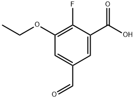 3-Ethoxy-2-fluoro-5-formylbenzoic acid Structure