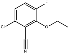 6-Chloro-2-ethoxy-3-fluorobenzonitrile Structure