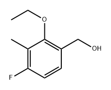 (2-Ethoxy-4-fluoro-3-methylphenyl)methanol Structure