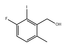 (3-Fluoro-2-iodo-6-methylphenyl)methanol Structure