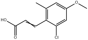 3-(2-Chloro-4-methoxy-6-methylphenyl)-2-propenoic acid Structure