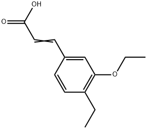 3-(3-Ethoxy-4-ethylphenyl)-2-propenoic acid Structure