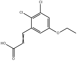 3-(2,3-Dichloro-5-ethoxyphenyl)-2-propenoic acid Structure