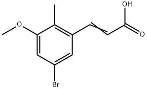 3-(5-Bromo-3-methoxy-2-methylphenyl)-2-propenoic acid Structure