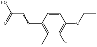 3-(4-Ethoxy-3-fluoro-2-methylphenyl)-2-propenoic acid Structure