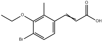 3-(4-Bromo-3-ethoxy-2-methylphenyl)-2-propenoic acid Structure