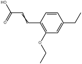 3-(2-Ethoxy-4-ethylphenyl)-2-propenoic acid Structure