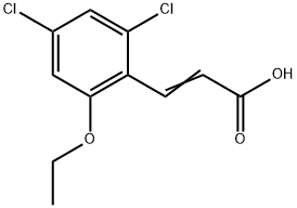 3-(2,4-Dichloro-6-ethoxyphenyl)-2-propenoic acid Structure