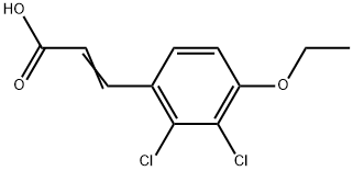 3-(2,3-Dichloro-4-ethoxyphenyl)-2-propenoic acid Structure