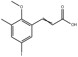 3-(5-Iodo-2-methoxy-3-methylphenyl)-2-propenoic acid Structure