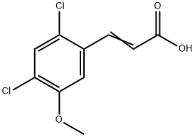 3-(2,4-Dichloro-5-methoxyphenyl)-2-propenoic acid Structure