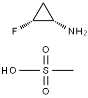 Cyclopropanamine, 2-fluoro-, (1S,2R)-, compd. with methanesulfonate (1:1) 구조식 이미지