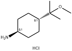 Cyclohexanamine, 4-(1-methoxy-1-methylethyl)-, hydrochloride (1:1), trans- Structure