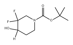 tert-butyl 3,3-difluoro-4-hydroxypiperidine-1-carboxylate-4-d 구조식 이미지