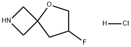 5-Oxa-2-azaspiro[3.4]octane, 7-fluoro-, hydrochloride (1:1) 구조식 이미지