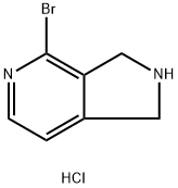 4-Bromo-2,3-dihydro-1H-pyrrolo[3,4-c]pyridine hydrochloride Structure