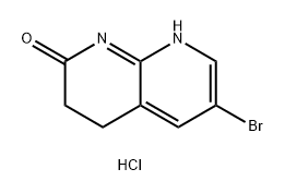 6-Bromo-4,8-dihydro-3h-1,8-naphthyridin-2-one hydrochloride 구조식 이미지