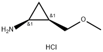 Cyclopropanamine, 2-(methoxymethyl)-, hydrochloride (1:1), (1R,2S)-rel- Structure