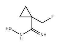 1-Fluoromethyl-N-hydroxy-cyclopropanecarboxamidine 구조식 이미지