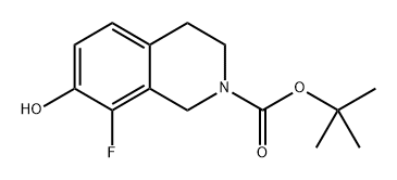 2(1H)-Isoquinolinecarboxylic acid, 8-fluoro-3,4-dihydro-7-hydroxy-, 1,1-dimethylethyl ester Structure