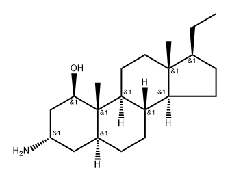 3α-아미노-5α-프레그난-1β-올 구조식 이미지