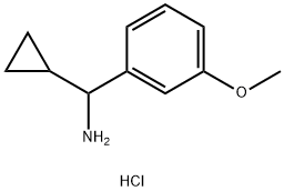 Cyclopropyl(3-methoxyphenyl)methanamine hydrochloride Structure