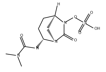 (1R,2S,5R)-2-(3,3-dimethylureido)-7-oxo-1,6-diazabicyclo[3.2.1]octan-6-yl hydrogen sulfate Structure