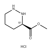 3-Pyridazinecarboxylic acid, hexahydro-, methyl ester, hydrochloride (1:1), (3R) Structure