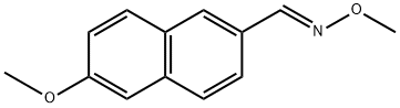 C(E)]-6-Methoxy-2-naphthalenecarboxaldehyde O-methyloxime Structure