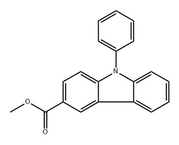 Methyl 9-phenyl-9H-carbazole-3-carboxylate 구조식 이미지