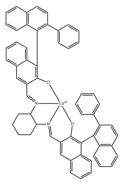 C60H44CoN2O2 Structure