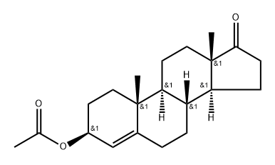 Androst-4-en-17-one, 3-(acetyloxy)-, (3β)- (9CI) Structure