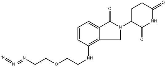 2,6-Piperidinedione, 3-[4-[[2-(2-azidoethoxy)ethyl]amino]-1,3-dihydro-1-oxo-2H-isoindol-2-yl]- Structure