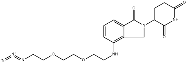 2,6-Piperidinedione, 3-[4-[[2-[2-(2-azidoethoxy)ethoxy]ethyl]amino]-1,3-dihydro-1-oxo-2H-isoindol-2-yl]- Structure