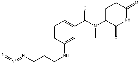 2,6-Piperidinedione, 3-[4-[(3-azidopropyl)amino]-1,3-dihydro-1-oxo-2H-isoindol-2-yl]- Structure