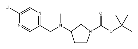 tert-butyl 
3-{[(5-chloropyrazin-2-yl)methyl](methyl)amino}py
rrolidine-1-carboxylate Structure