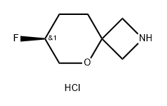 5-Oxa-2-azaspiro[3.5]nonane, 7-fluoro-, hydrochloride (1:1), (7S)- Structure